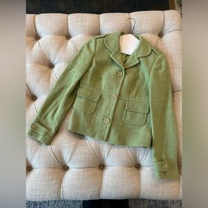 EUC Banana Republic Green Wool Blazer Size Small - no reasonable offer refused!